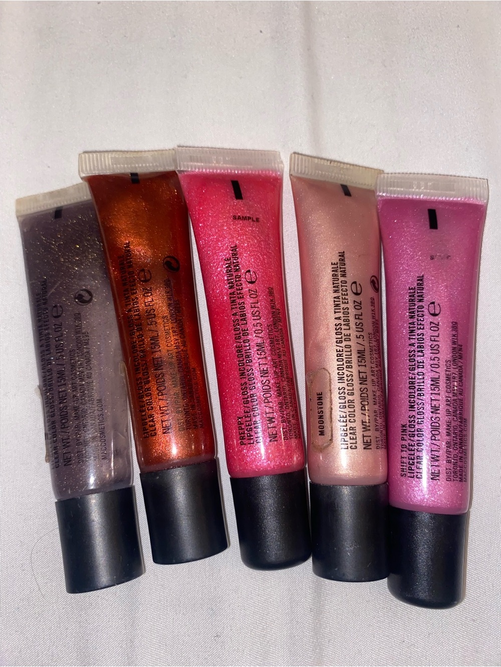 MAC Cosmetics Lipgelée Sheer Glosses - Plum, Bronze, Hot Pink, Champagne, Rose - Picture 2 of 2
